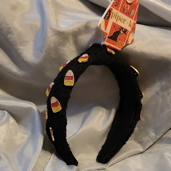 Piper K Other - Piper K Candy Corn Black Headband Halloween LS